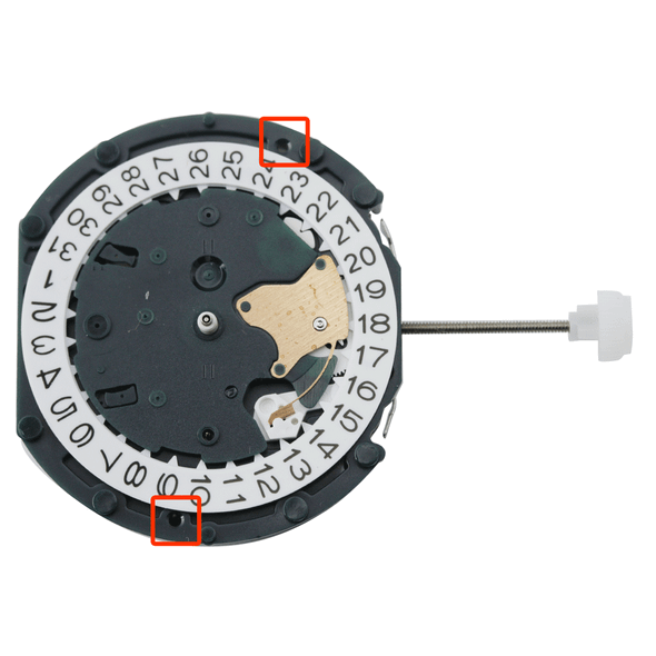 Sunon 2 Hand Quartz Watch Movement PE481 Date At 3:00 Small Second At 6:00 Overall Height 6.3mm