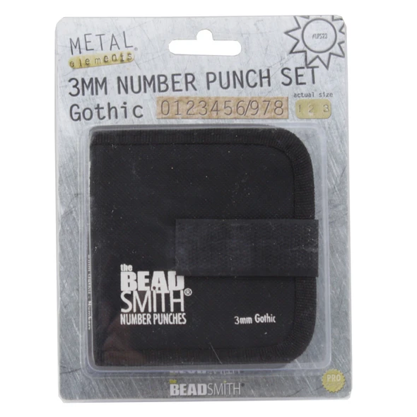 3.0mm Gothic Font Number Punch Set
