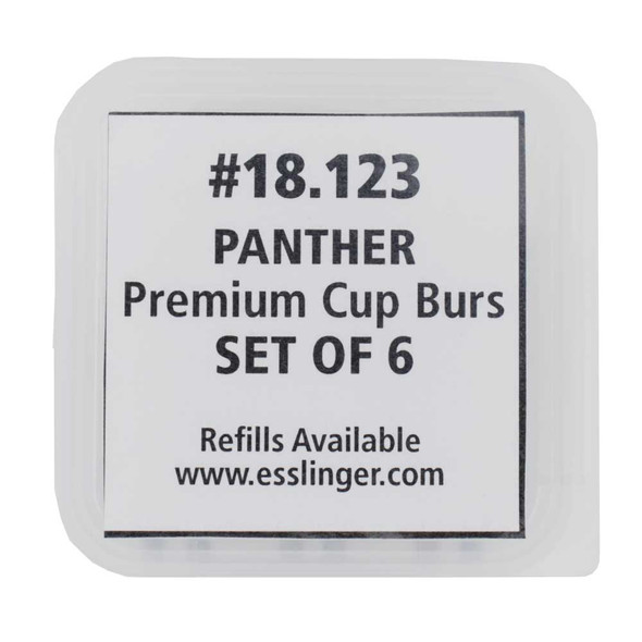 Panther Premium Cup Burs Style 256A 6 Piece Set