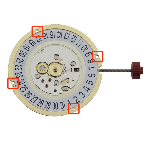 Harley Ronda 2 Hand Quartz Watch Movement HQ1019-6 Date At 6:00 Small Second at 6:00 Overall Height 3.3mm