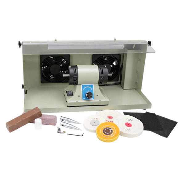 Deluxe Portable Polishing Lathe Unit with Dust Removing Fans