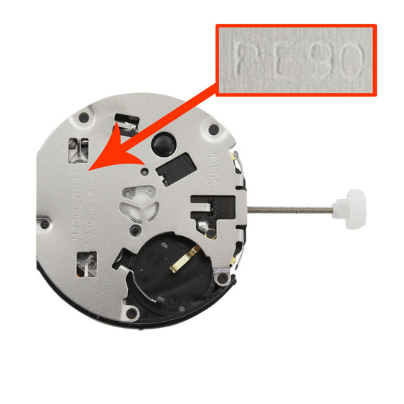 Sunon 6 Hand Multi Function Quartz Watch Movement PE90-03 Date At 3:00 Overall Height 6.8mm