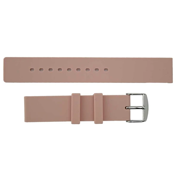 Pink Silicone Watch Band 18mm Rubber Strap 7 13/16 Inch Length