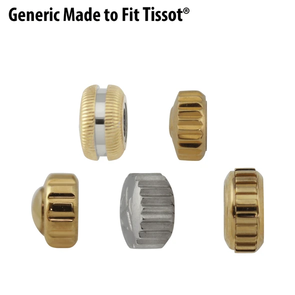 Imitation Made to Fit Tissot® Brand Watch Crowns
