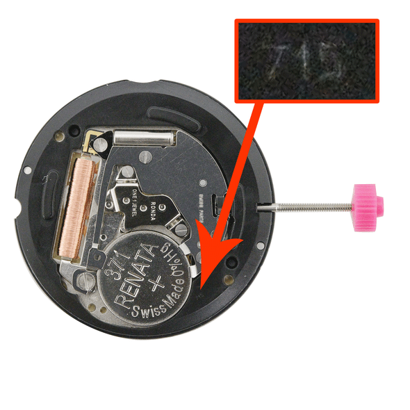 Harley Ronda 3 Hand Quartz Watch Movement HQ715.2 Date At 3:00 Overall Height 4.2mm