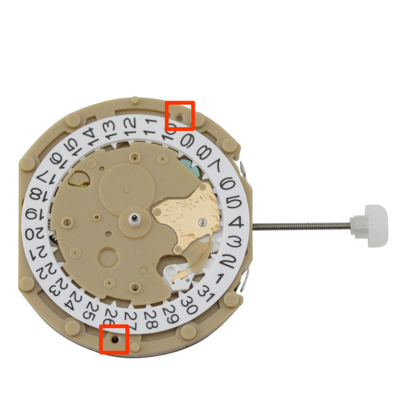 Sunon 6 Hand Quartz Chrono Watch Movement PE602 Date At 3:00 Overall Height 6.8mm