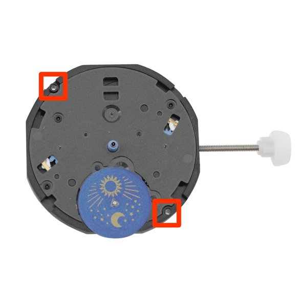 Sunon 5 Hand Quartz Multi Eye Watch Movement PE806-1 Overall Height 5.0mm