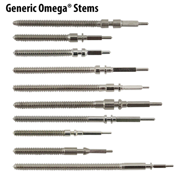 Imitation Made To Fit Omega® Stems For Winding, Automatic And Quartz Watches