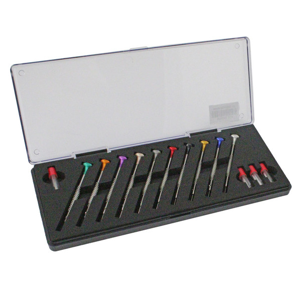 Horotec Set of 10 Stainless Steel T-Type Watchmaker Screwdrivers MSA 01.214