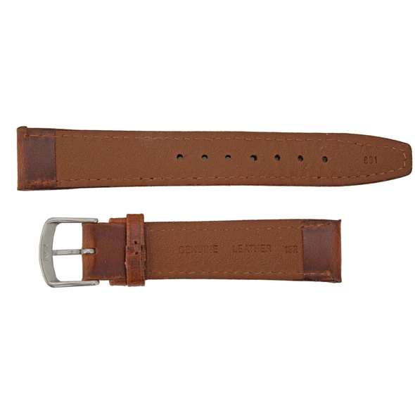 Hadley Roma Chestnut 18mm Oil Tanned Leather Watch Band 7 7/16 Inch Length