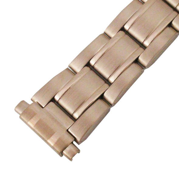 Watch Band 6 7/8 Inch Length Rose Gold Tone Metal Expandable Ends 12 to 16mm