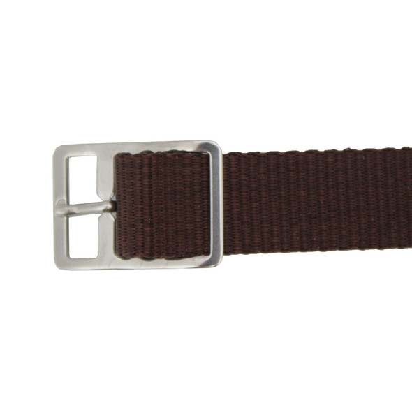 Brown 12mm Nylon Watch Strap 8 Inch Length