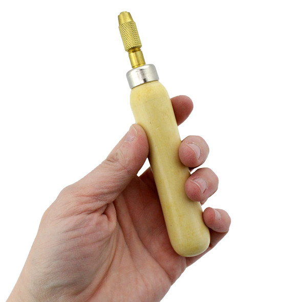 Needle File Handle with Brass Chuck
