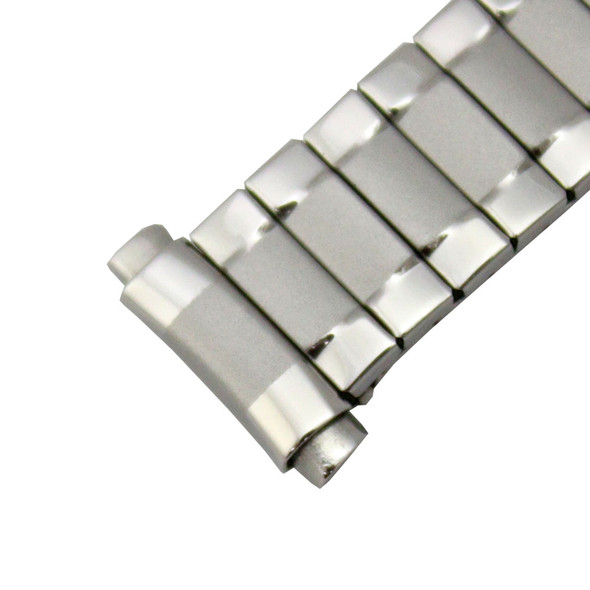 Metal Watch Band 6 to 10 Inch Length Expansion Style Stainless Steel Expandable Curved Ends 10 to 14mm