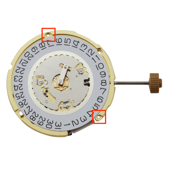 Harley Ronda 2 Hand Quartz Watch Movement HQ6004.D-3 Date At 3:00 Small Second At 6:00 Overall Height 4.0mm