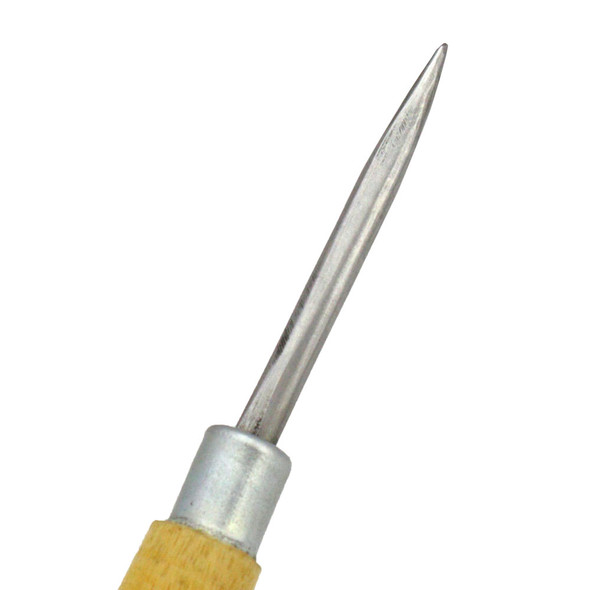 Slim Straight Burnisher with Wood Handle