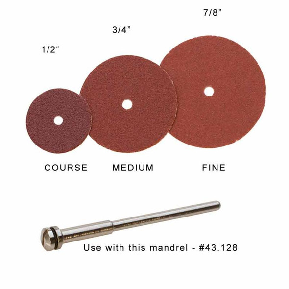 Box of 100 Moore's Adalox pinhole sanding discs