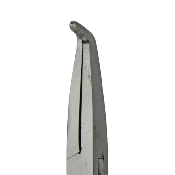 Micro Fine Bent Flat Nose Plier 5 1/4 Inch