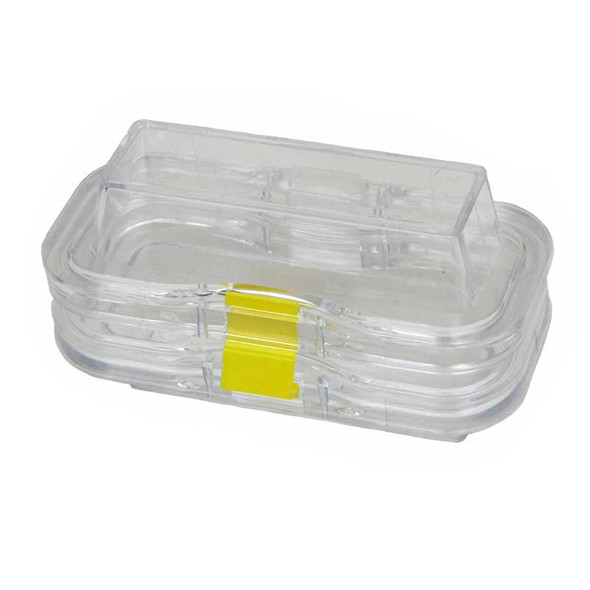 Square Plastic Boxes with Elastic Membrane 100mm x 50mm