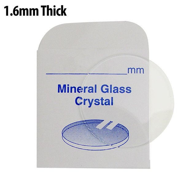 Flat Round Mineral Glass Watch Crystal 1.6mm Thick