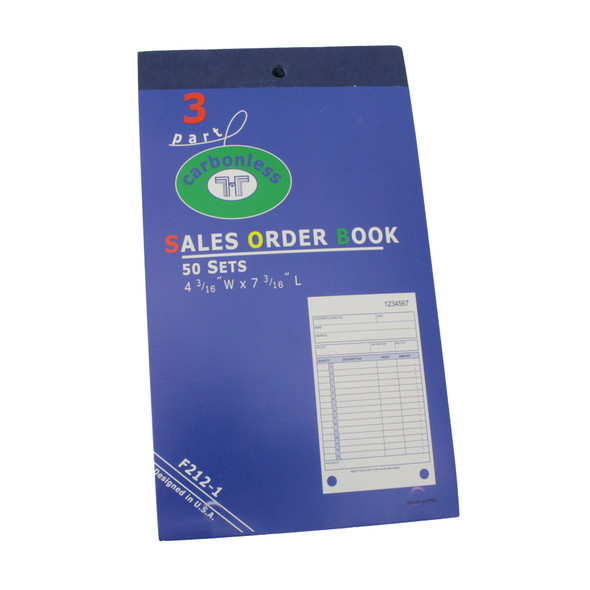 Carbonless Sales Order Forms 3-Part Pack of 50