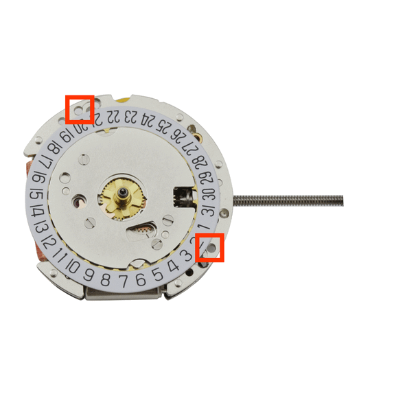Harley Ronda 3 Hand Quartz Watch Movement HQ775/6 Date At 6:00 High Hand Height Overall Height 4.5mm