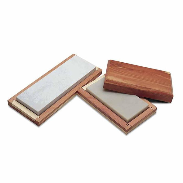 Hard fine Arkansas bench stone for sharpening knives and tools
