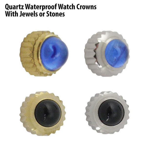 Waterproof Watch Crowns With Jewels Or Stones