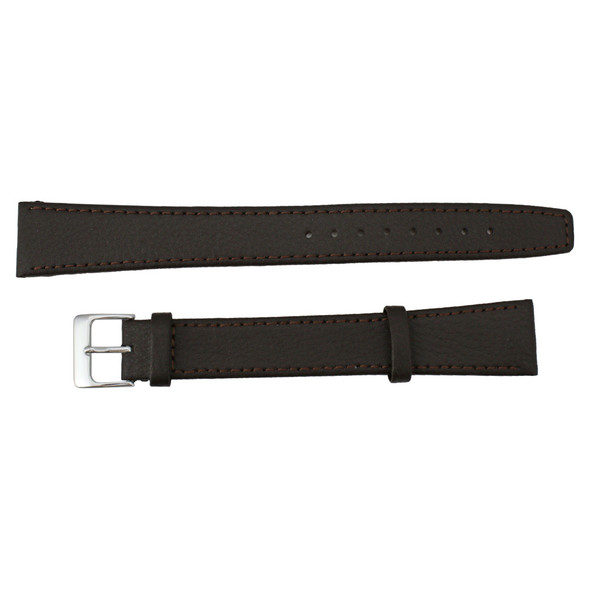 24mm Brown Watch Band Leather Classic Calf 10 1/4 Inch Length
