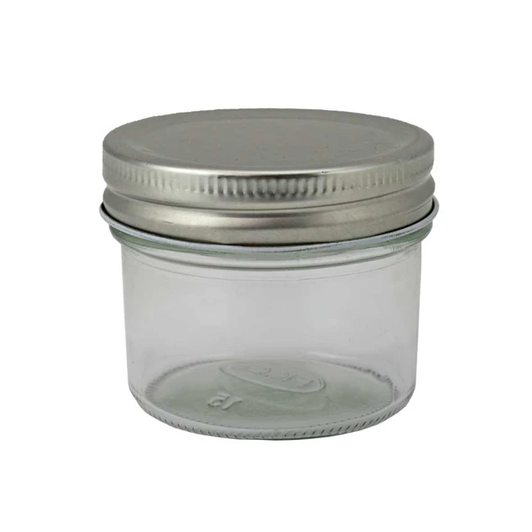 Clear Glass Jar 4 Oz Plain