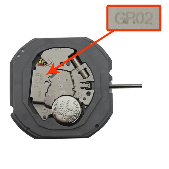 Miyota/Citizen LTD 3 Hand Quartz Watch Movement GR02 Day and Date 3:00 To Replace 1S02 Overall Height 4.4mm