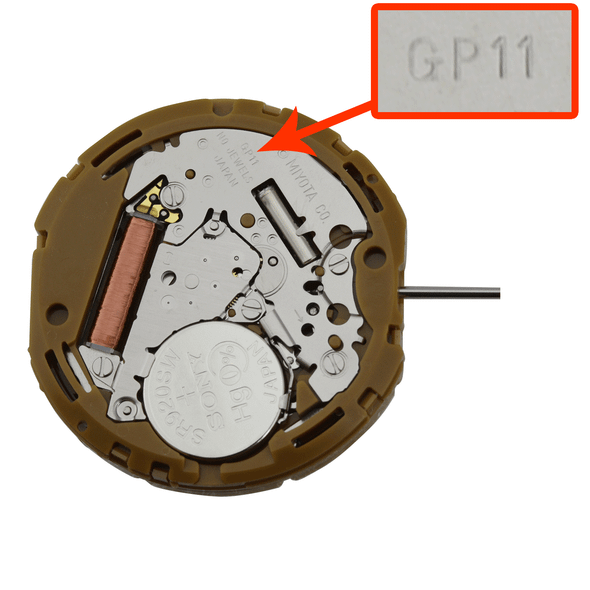 Miyota/Citizen LTD Multifunction Quartz Watch Movement GP11 Big Date At 3:00 Overall Height 6.2mm