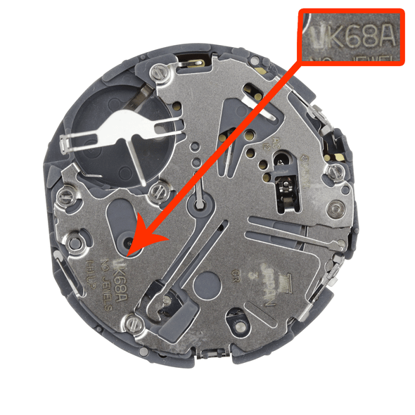 Hattori Japan Quartz Chrono Watch Movement VK68 Date At 4:30 Overall Height 7.5mm