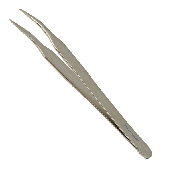 Utility Tweezers with Curved and Serrated Tips