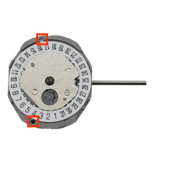 Miyota/Citizen LTD 3 Hand Quartz Watch Movement GL12-6 Date At 6:00 To Replace GL10-6 Overall Height 4.2mm