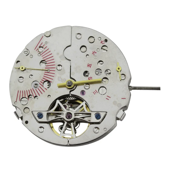  Chinese Seagull® 5 Hand Automatic Watch Movement TY2504 Retrograde Week At 2:30 Retrograde Date At 9:30 Fly Wheel At 6:00 Overall Height 9.1mm