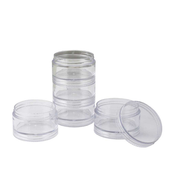 2 Inch Stackable Round Sorting Trays Set of 5