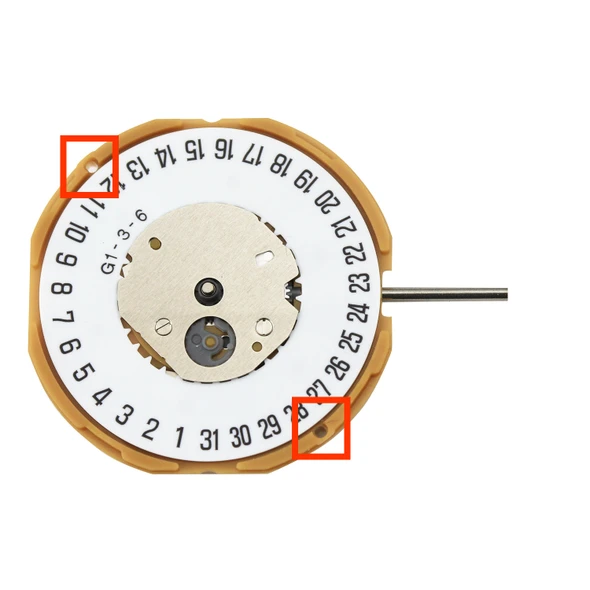 Miyota/Citizen LTD 2 Hand Quartz Watch Movement GM15-6 Date At 6:00 Overall Height 3.9mm