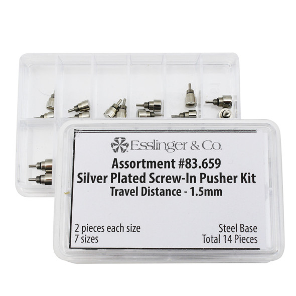 Steel Threaded Fit Spring Loaded Push Buttons for Multifunction And Chronograph Watches 14 Piece Kit