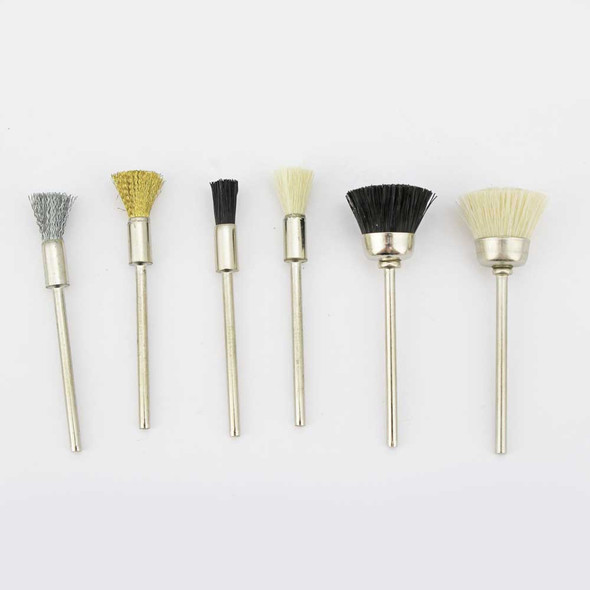 Mounted Brush 12 Piece Assortment 3/32" Shank