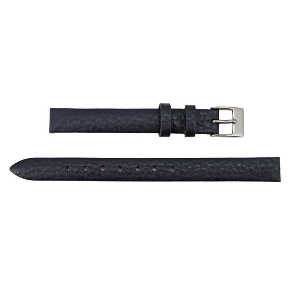 Watch Band 10mm Blue Crushed Leather Calf Style 7 1/8 Inch Length