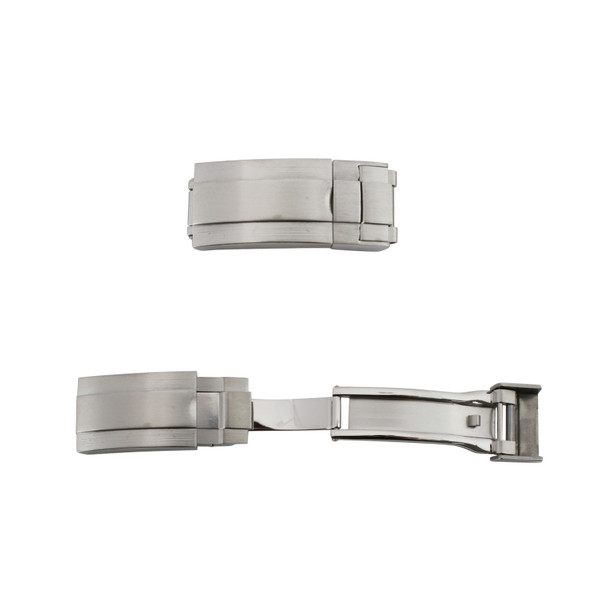 Imitation Made to Fit Rolex® Trifold Watch Band Buckle Clasp For Rubber Bands