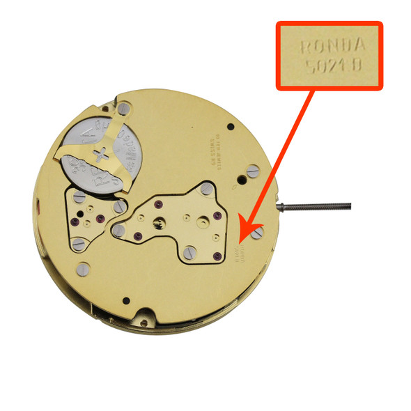 Harley Ronda Chrono Quartz Watch Movement HQ5021.D-6G Date At 6:00 Small Second At 3:00 And10:00 Overall Height 6.7mm