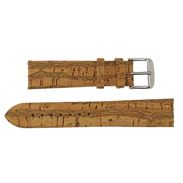 Tan 22mm Cork Watch Band 7 1/2 Inch Length