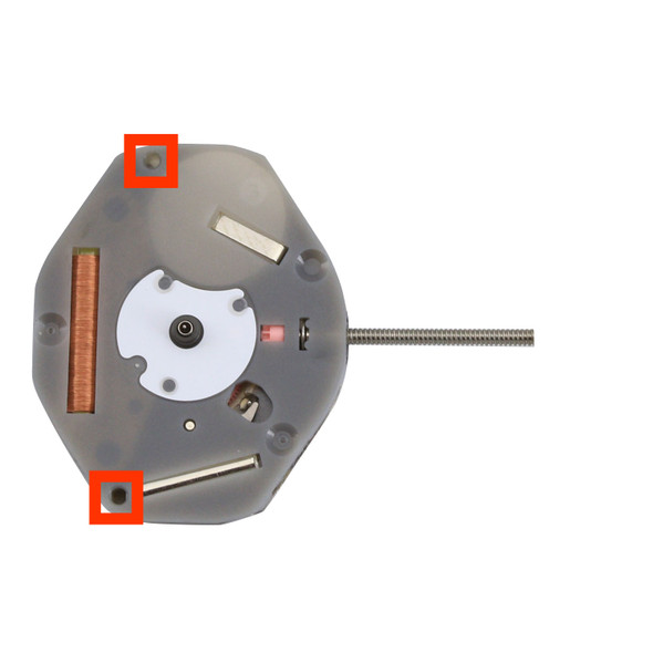 Chinese Sunon® 3 Hand Quartz Watch Movement PE10-3 Overall Height 3.8mm