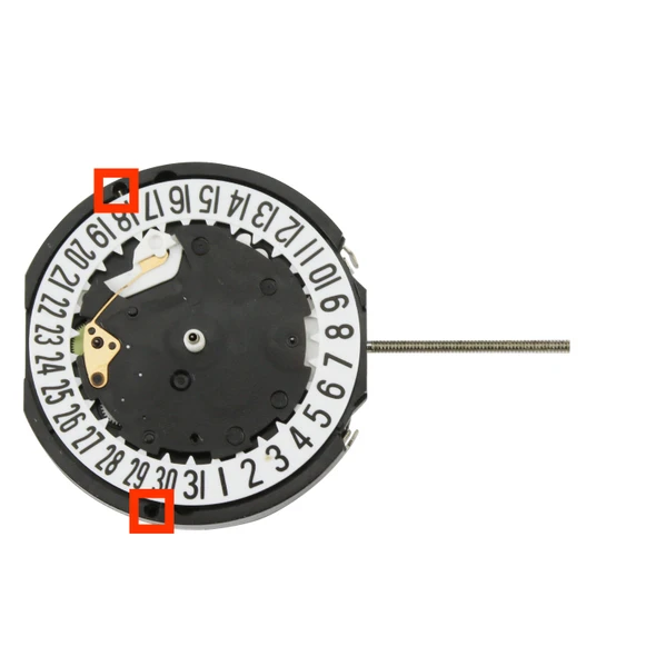Far East Sunon® 5 Hand Quartz Multi Eye Watch Movement PE812 Date At 6:00 Overall Height 6.2mm