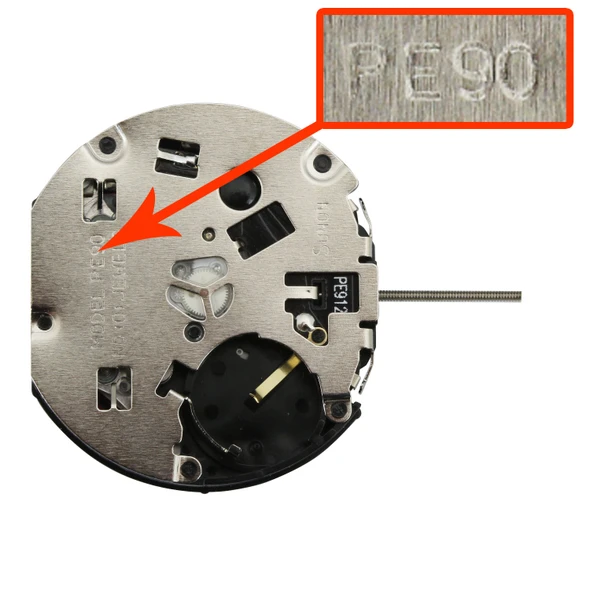 Far East Sunon® 6 Hand Multi Function Quartz Watch Movement PE912-2 Date At 4:30 Overall Height 6.8mm