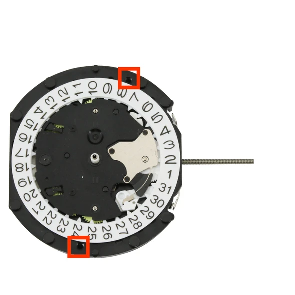 Far East Sunon® 6 Hand Multi Function Quartz Watch Movement PE913-1 Date At 3:00 Overall Height 6.8mm