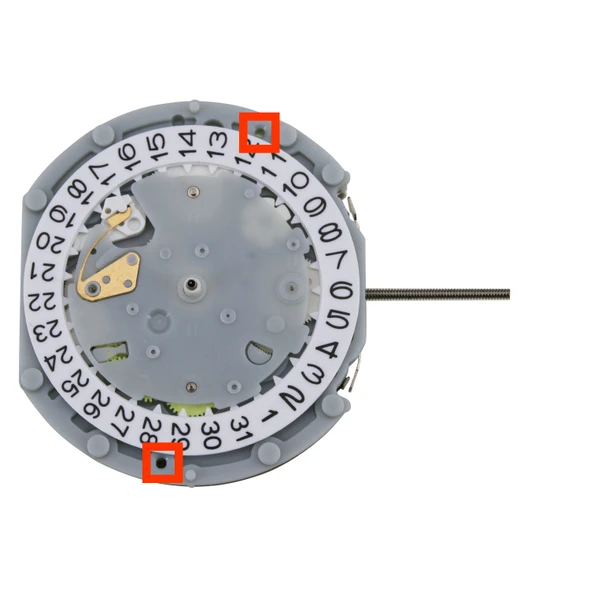 Far East Sunon® 6 Hand Multi Function Quartz Watch Movement PE932 Date At 4:30 Overall Height 6.8mm