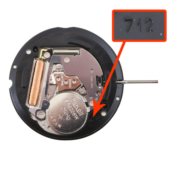 Harley Ronda 2 Hand Quartz Watch Movement HQ712.3 Overall Height 4.0mm
